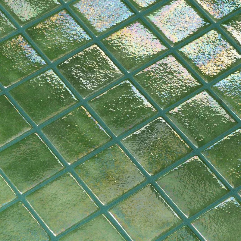 The Ezarri Iris Green Pearl Pool Tile Collection