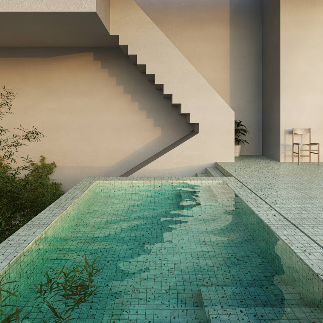 The Ezarri Terrazzo Balinese Pool Tile Collection, view 6