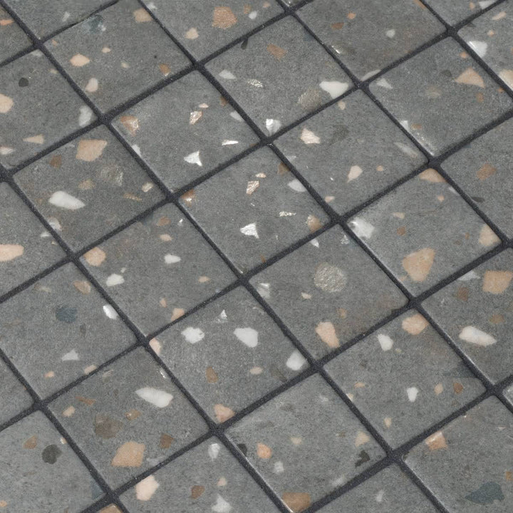 The Ezarri Terrazzo Grey Pool Tile Collection, view 3