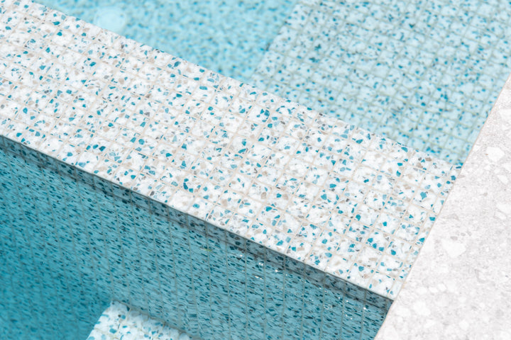 The Ezarri Terrazzo Ice Pool Tile Collection, view 2