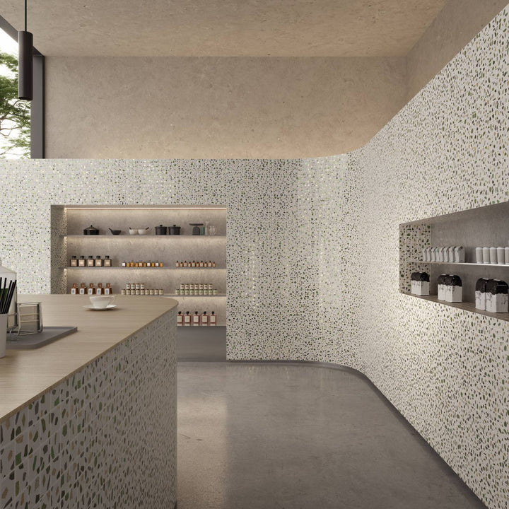 The Ezarri Terrazzo Greenery Pool Tile Collection, view 4