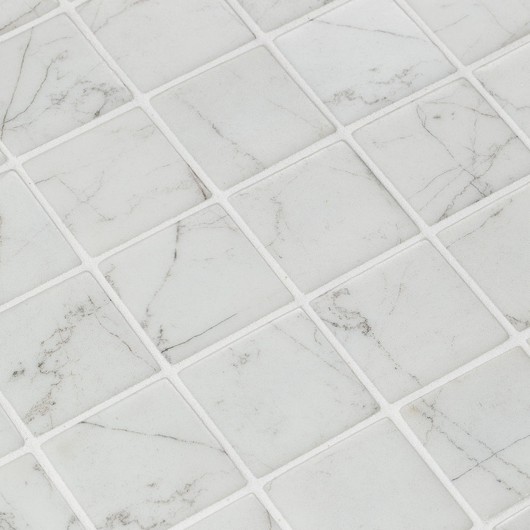 The Ezzari Zen Carrara Pool Tile Collection