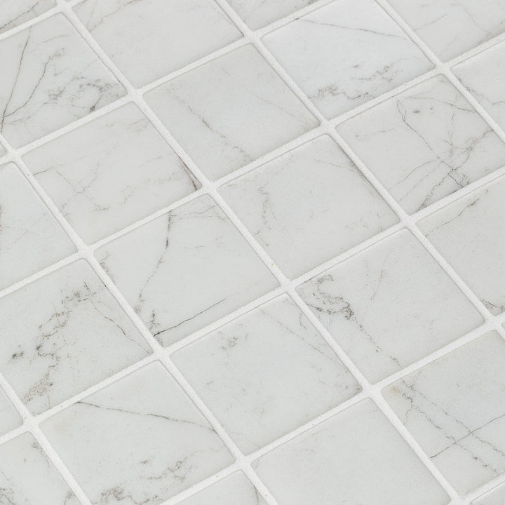 The Ezzari Zen Carrara Pool Tile Collection