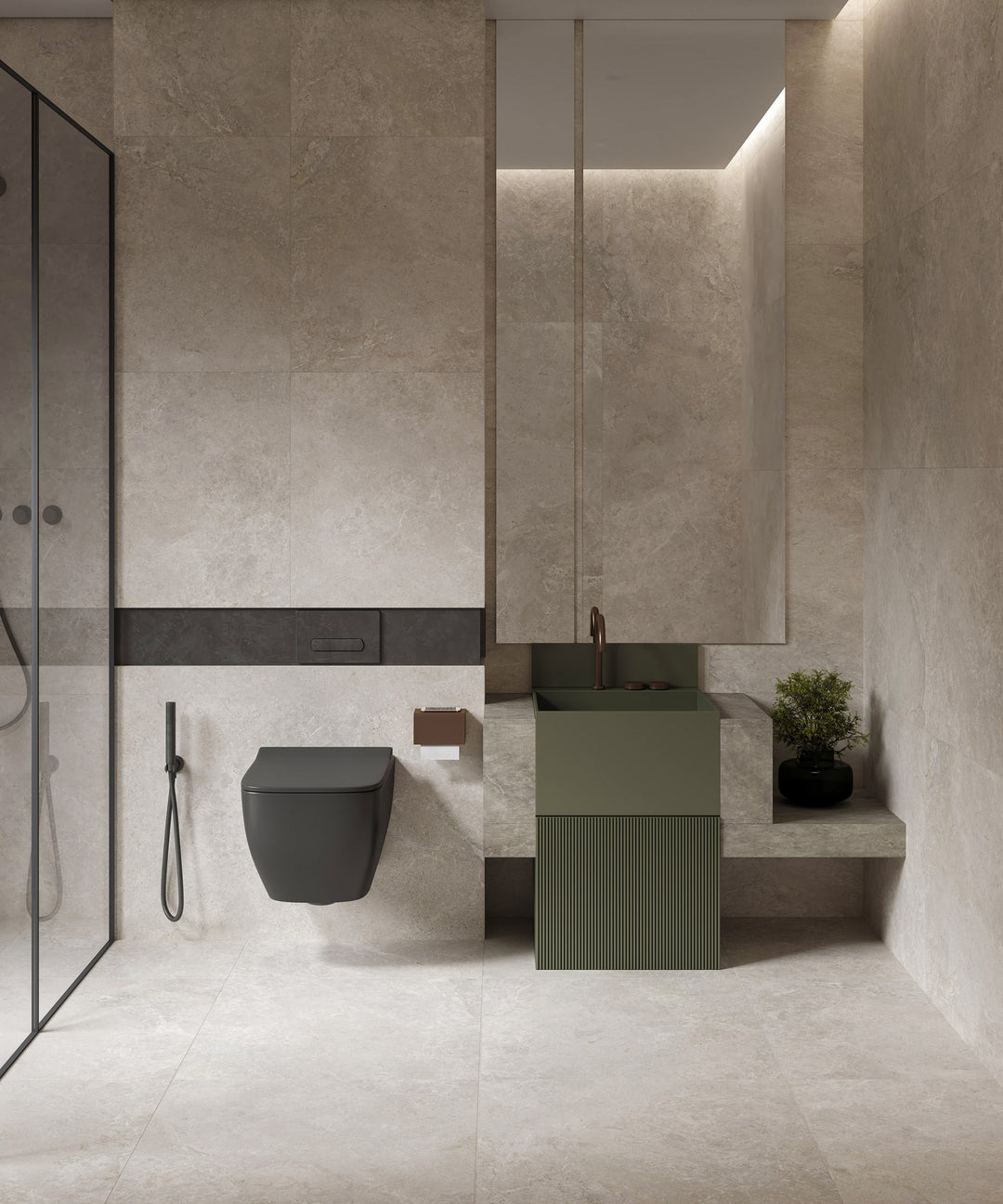 Atlantic Tundra Collection Beige Porcelain Tiles