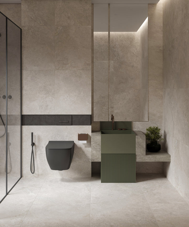 Atlantic Tundra Collection Beige Porcelain Tiles