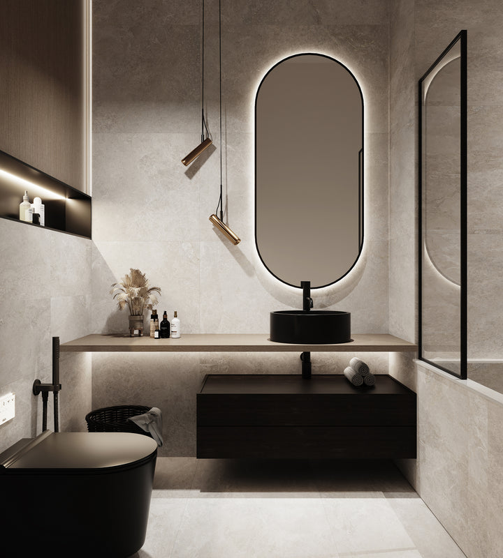 Atlantic Tundra Collection Beige Porcelain Tiles