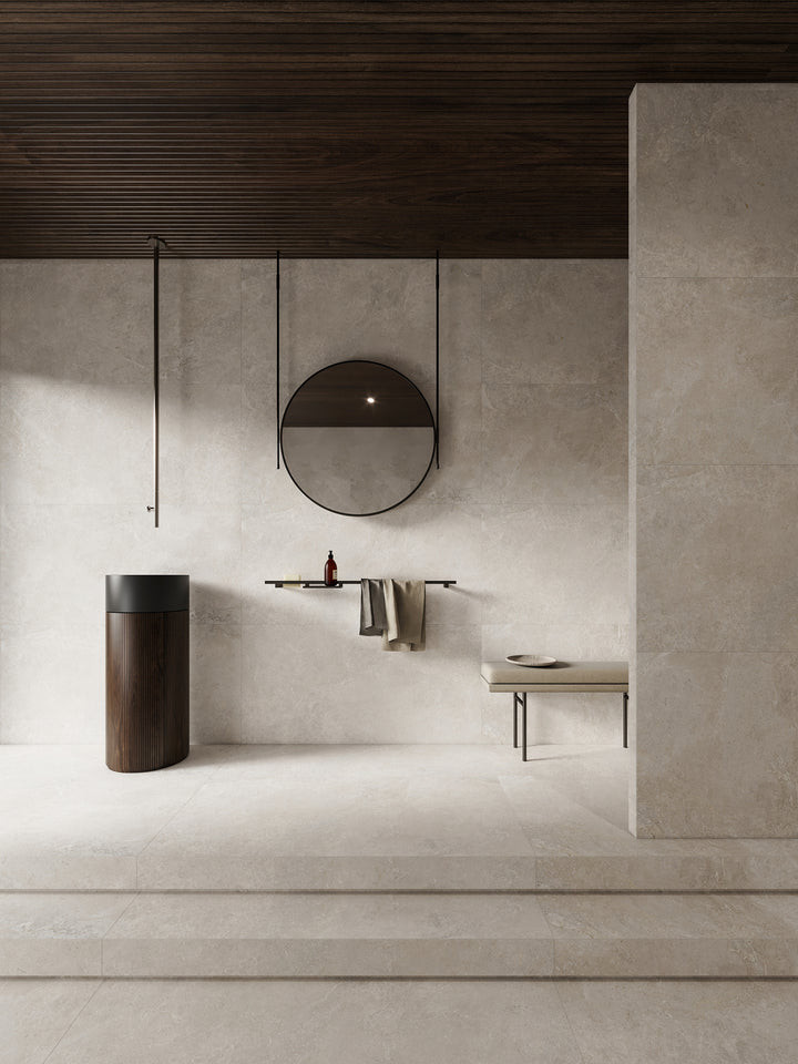 Atlantic Tundra Collection Beige Porcelain Tiles