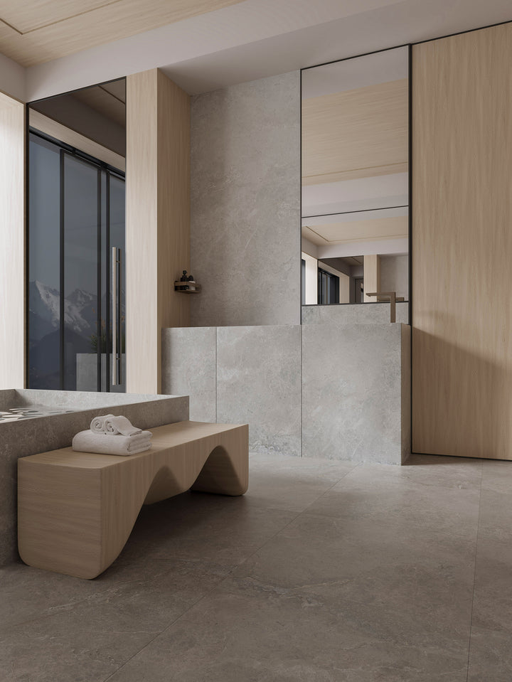 Atlantic Tundra Collection Grey Porcelain Tiles