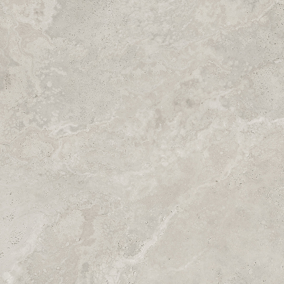 Crown Travertine Silver Glazed Porcelain Collection
