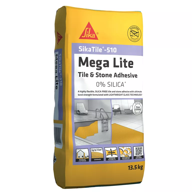 SikaTile-510 Mega Lite Light Weight Tile Adhesive 13.5kg