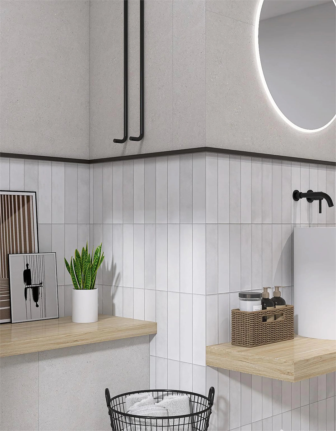 The Bermi Collection Porcelain Wall/Floor Subway Tiles