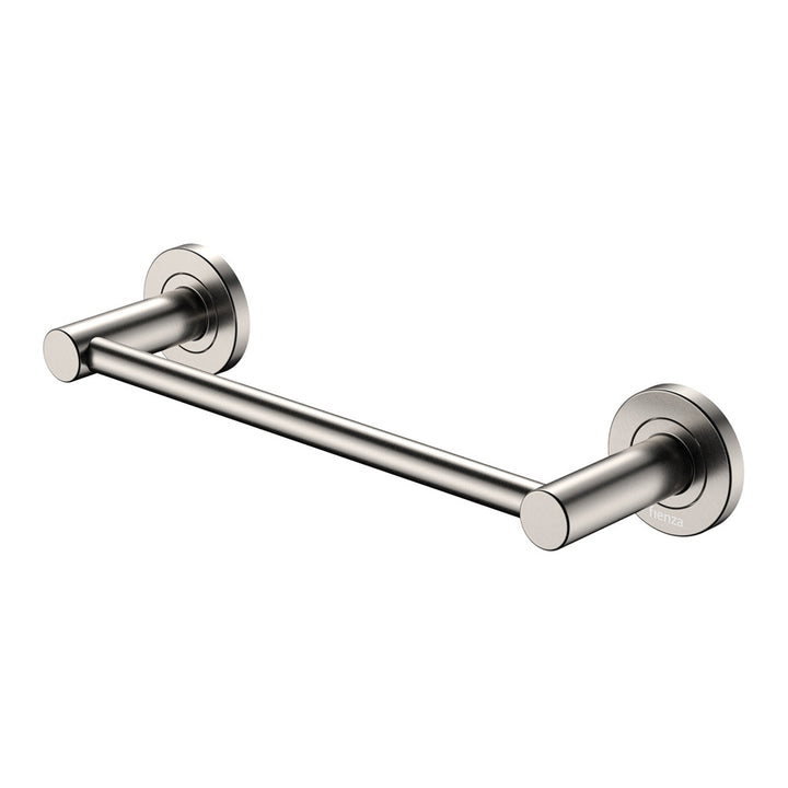 Fienza Kaya Single Towel Rail, 300mm, Brushed Nickel