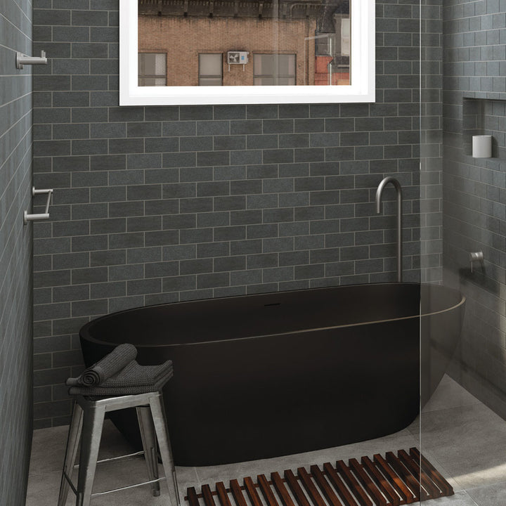 Fienza Kaya Single Towel Rail 900mm Gun Metal
