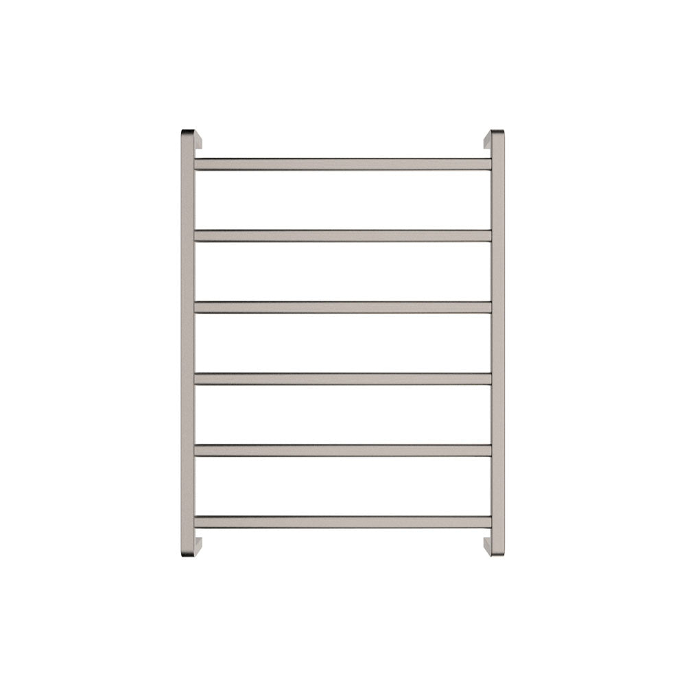Fienza Tono Heated Towel Rail 600 x 800mm Brushed Nickel