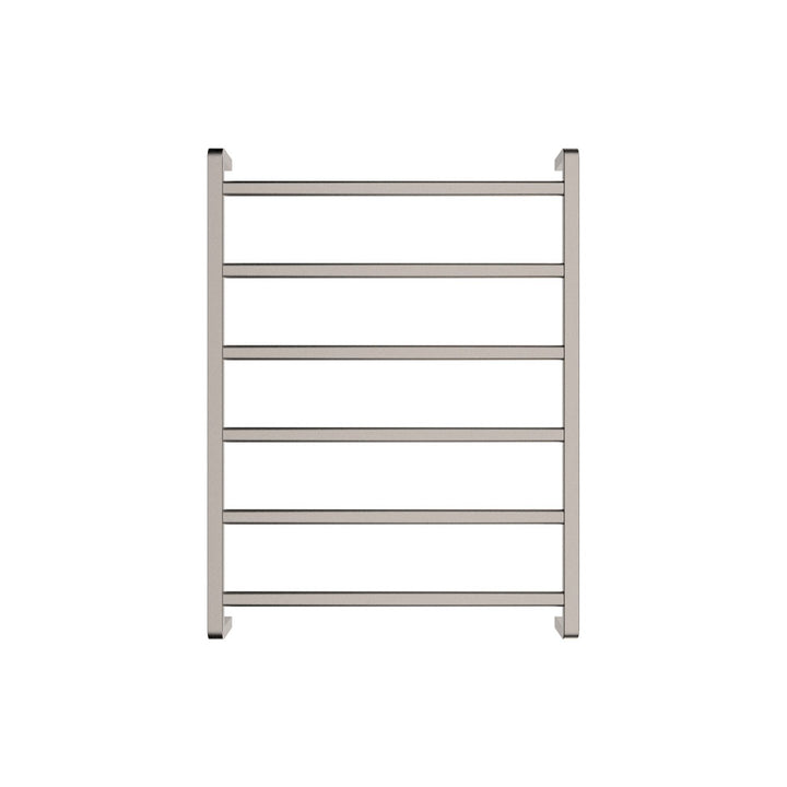 Fienza Tono Heated Towel Rail 600 x 800mm Brushed Nickel