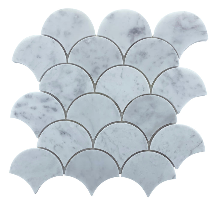 Fishscale Carrara Mosaic