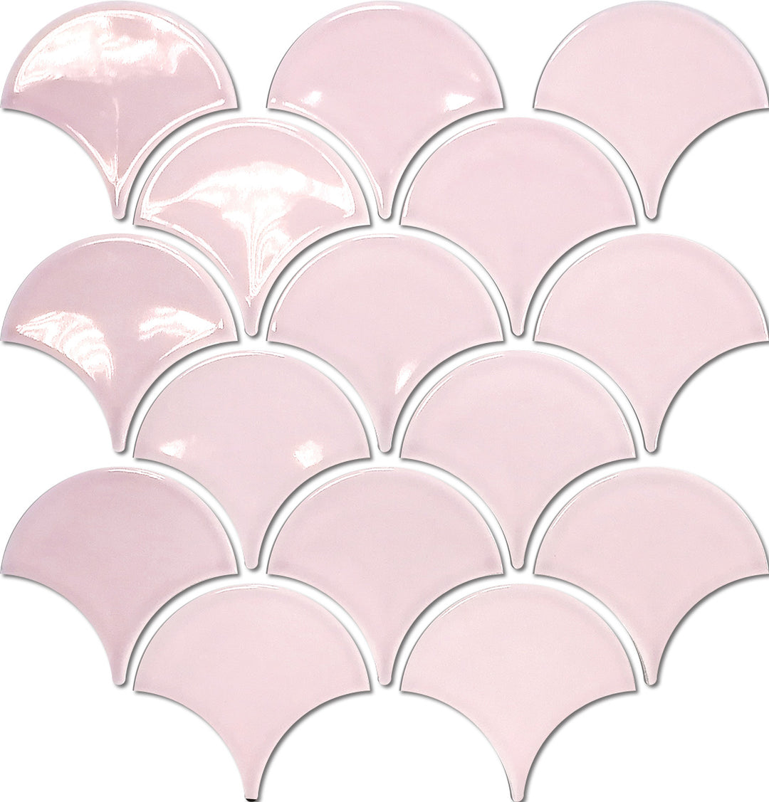 Fishscale Pink Gloss Mosaic