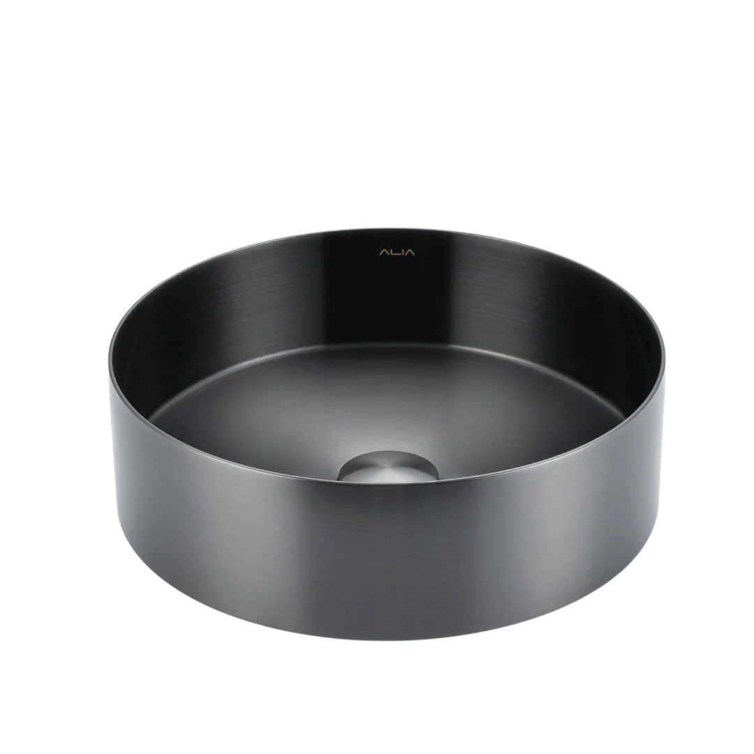 ALIA Stainless Steel Round Basin – Modern Bathroom Sink
