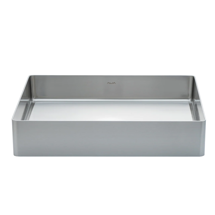ALIA Stainless Steel Rectangular Basin – Modern Bathroom Sink