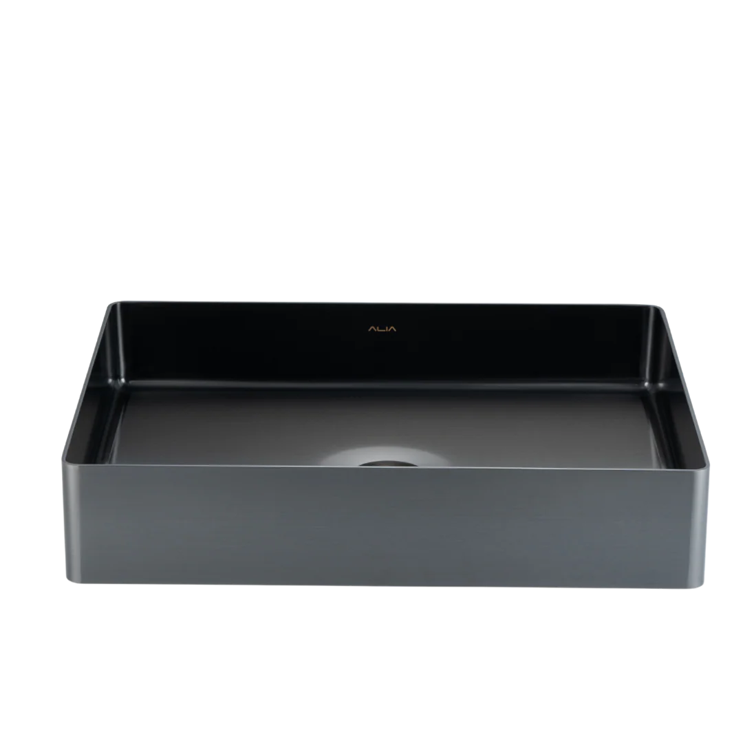ALIA Stainless Steel Rectangular Basin – Modern Bathroom Sink