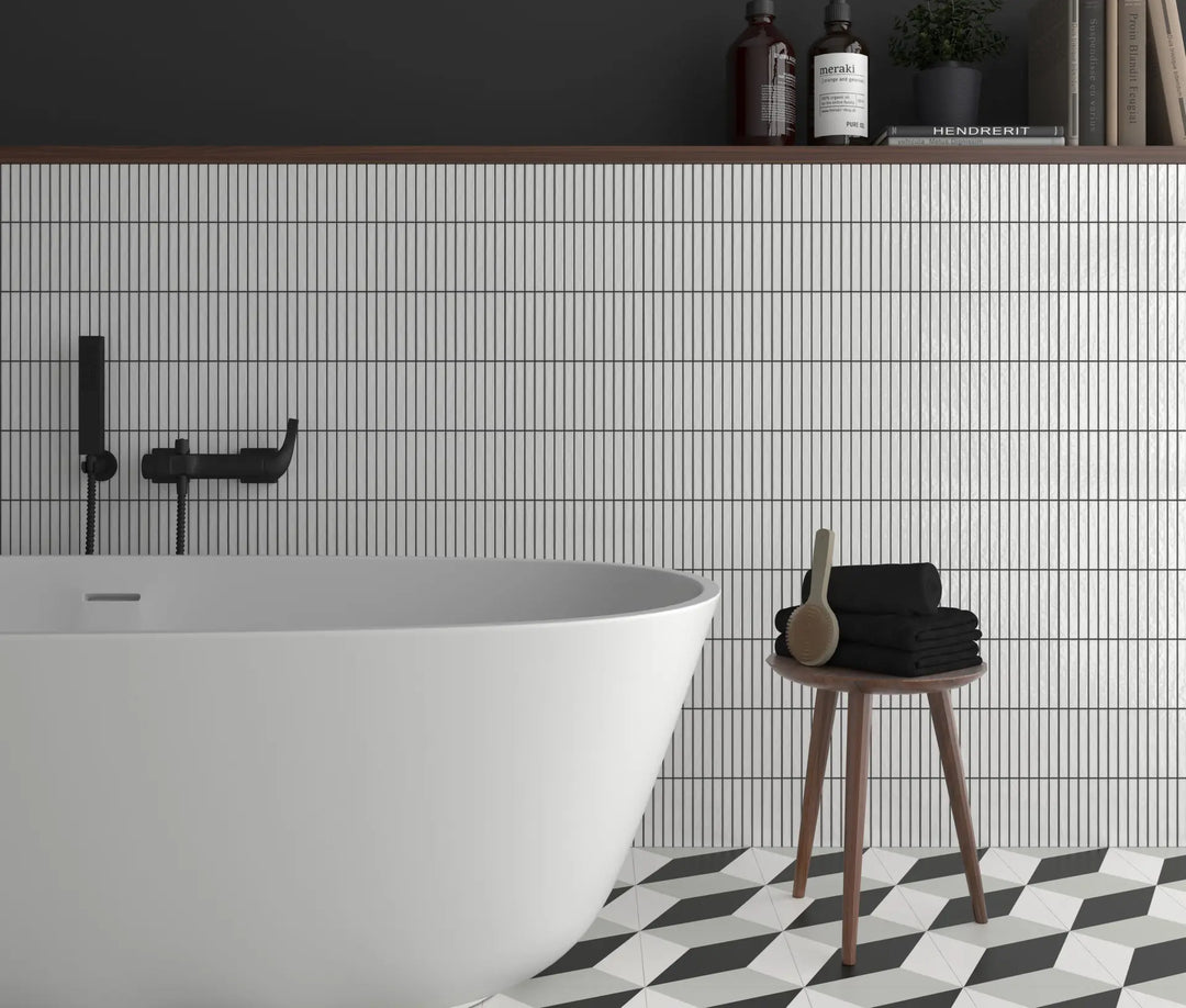 Kit-Kat Japanese Inspired Porcelain Mosaic 115x231mm