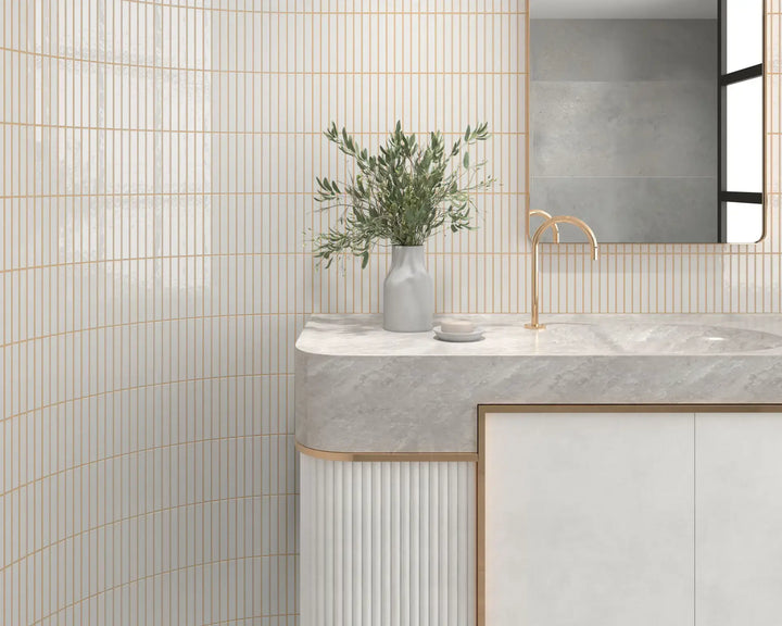 Kit-Kat Japanese Inspired Porcelain Mosaic 115x231mm