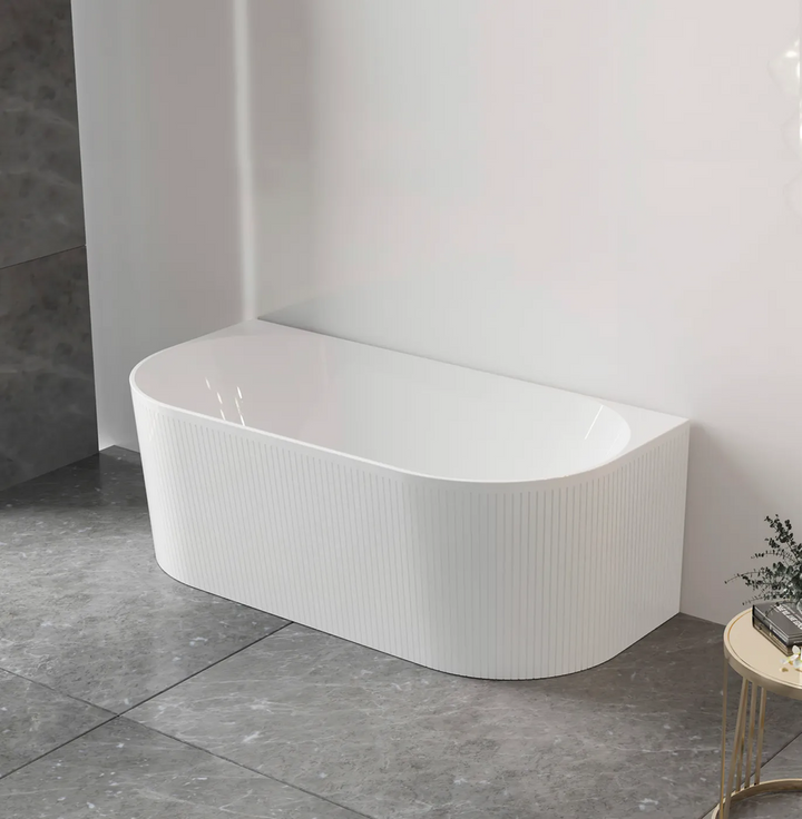 Attica Noosa 1700 Matte White Back to Wall Multi-fit Bath