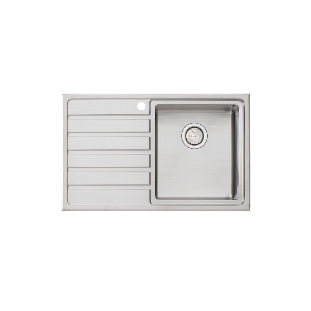 Oliveri Apollo Single Bowl Sink with Drainer