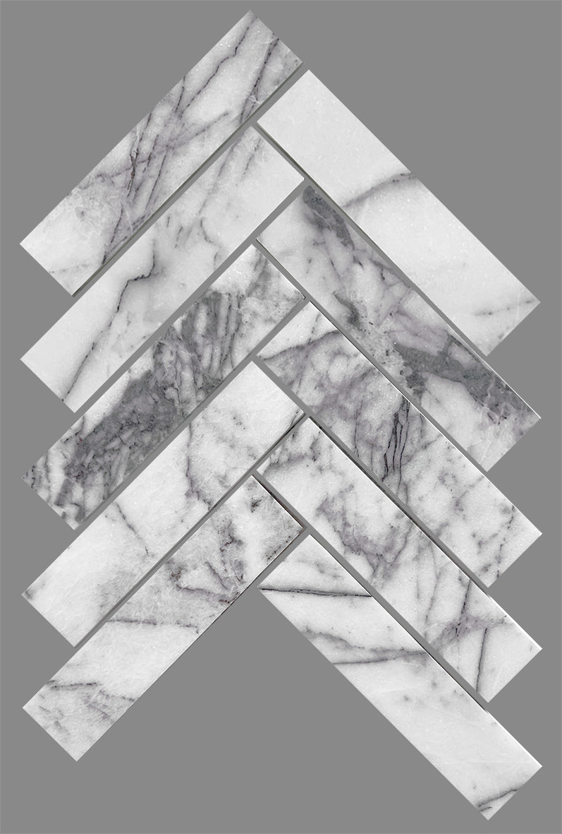 Artemis Series Natural New York Stone Herringbone Honed 35x150mm