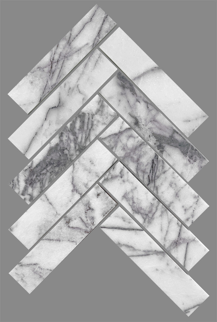 Artemis Series Natural New York Stone Herringbone Honed 35x150mm