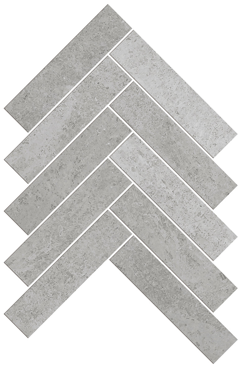 Artemis Series Natural New Grey Herringbone Honed 35x150mm