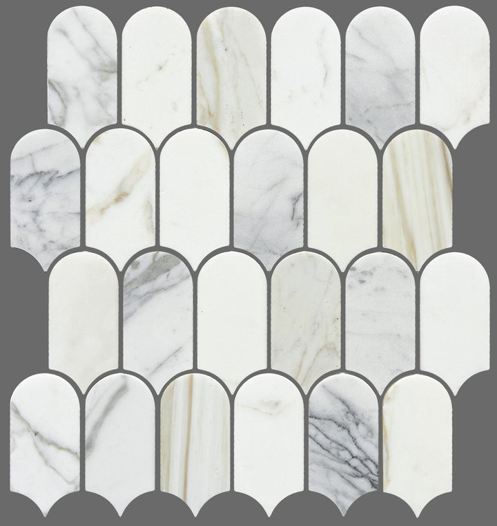 Artemis Series Natural Calacatta Gold Feather Honed 50x103mm