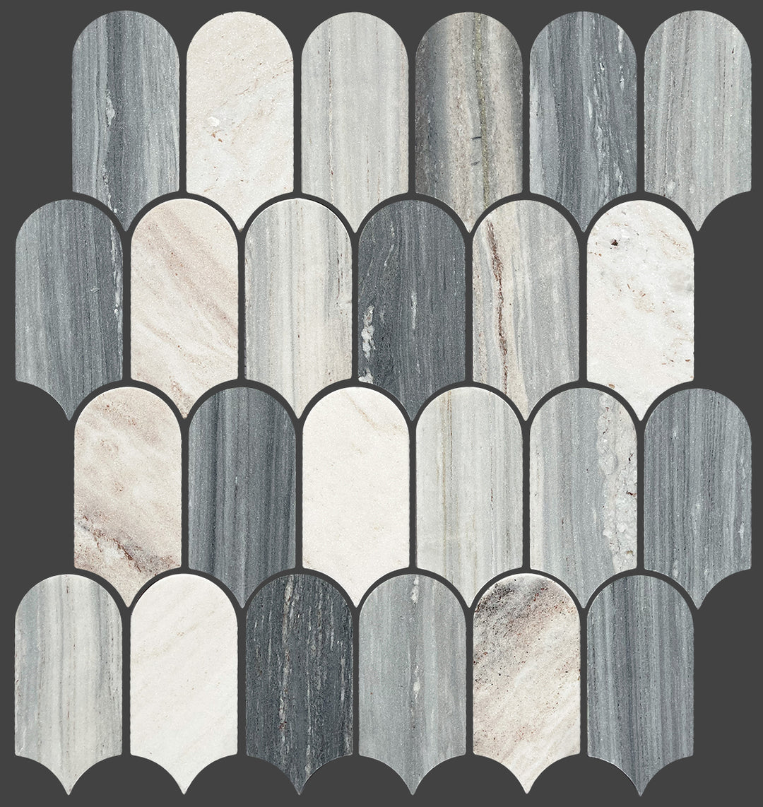 Artemis Series Natural Blue Sandstone Feather Honed 50x103mm