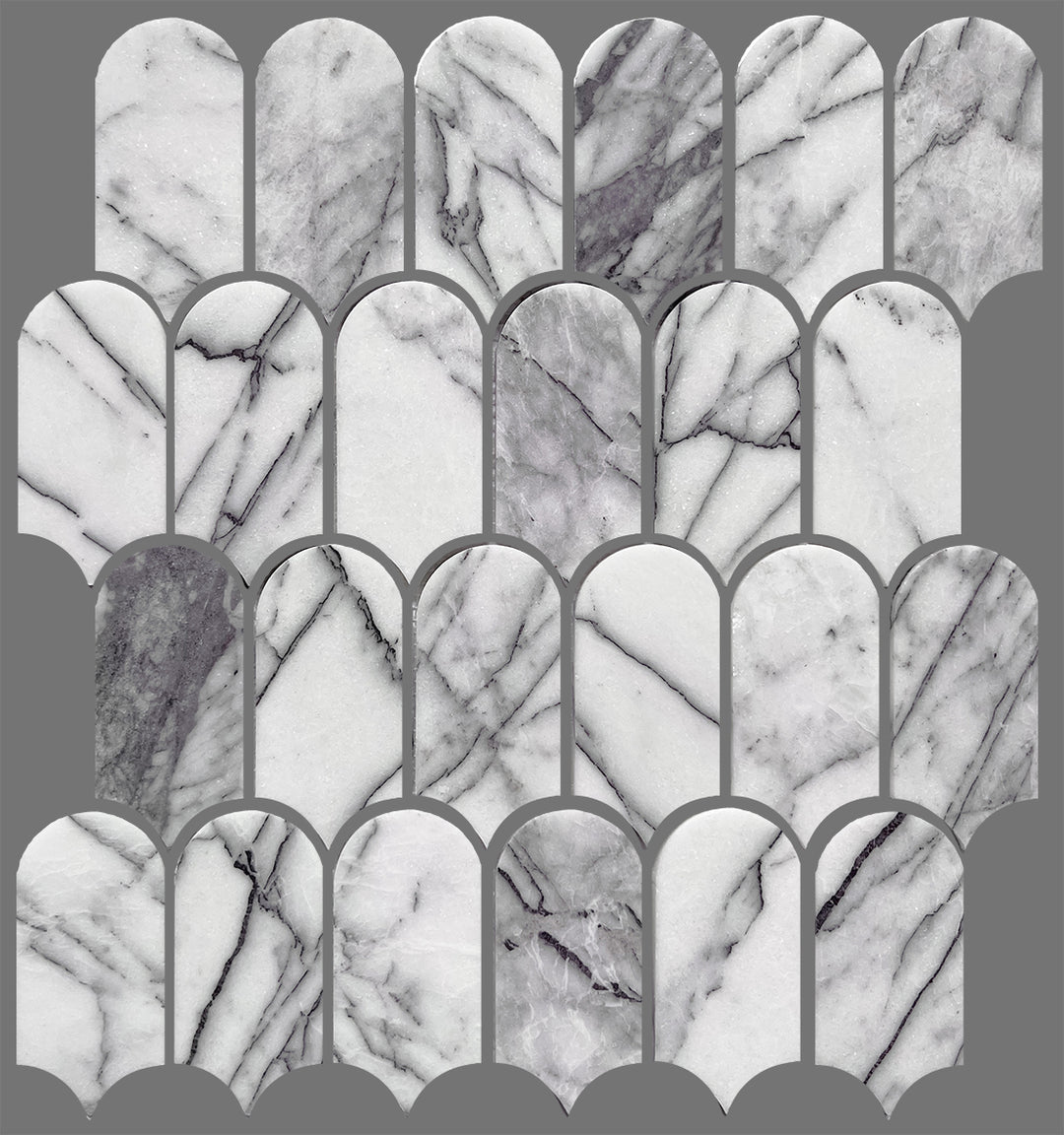 Artemis Series Natural New York Stone Feather Honed 50x103mm