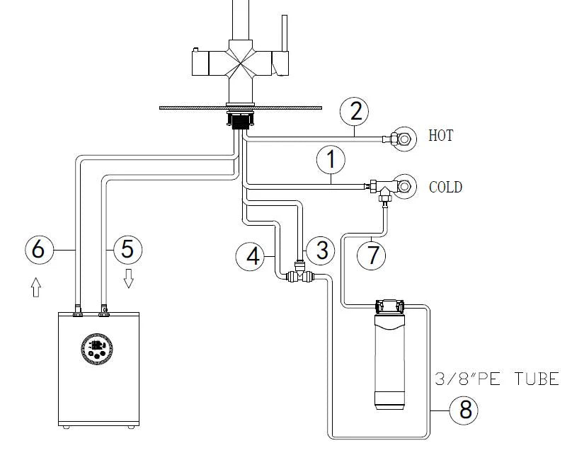 Alia 4-in-1 Instant Hot Filtered Water Tap