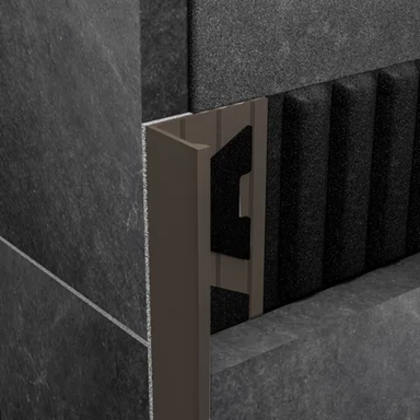 L Profile Aluminium Angle - Coffee 3000mm