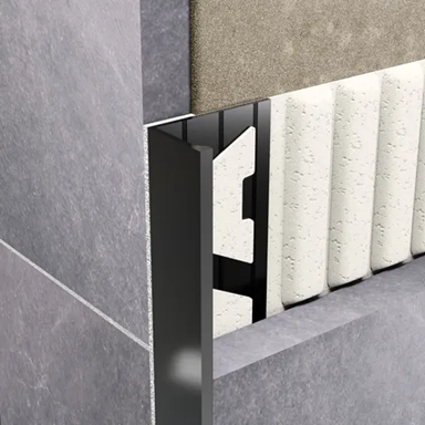 L Profile Aluminium Angle - Gloss Black 3000mm