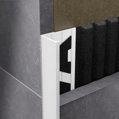 L Profile Aluminium Angle - Gloss White 3000mm