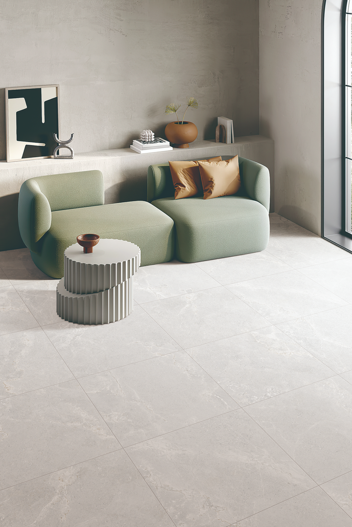 Ardesia Collection Silver Porcelain Tile