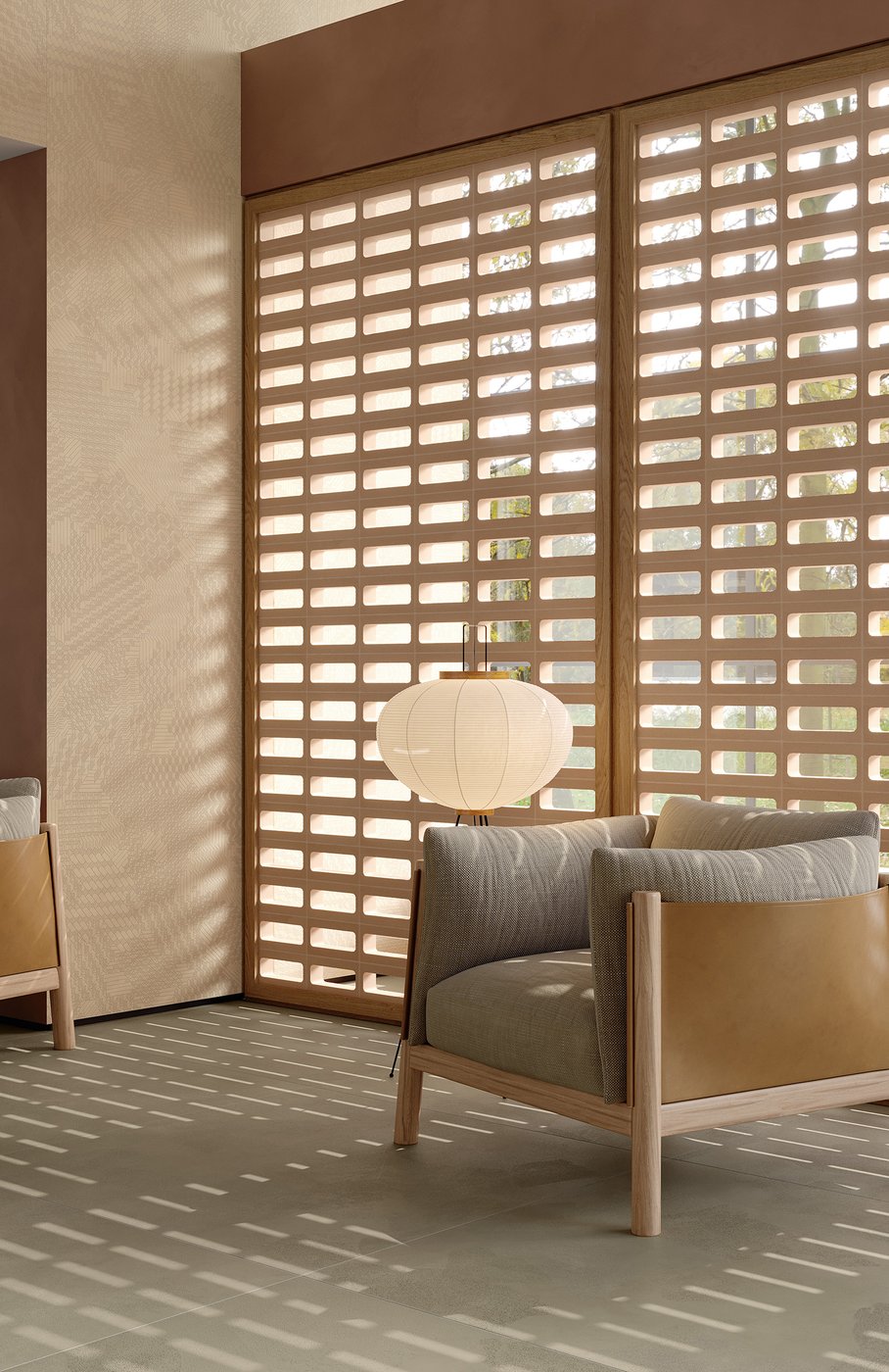 Italian Terracotta Arialuce Asole Naturale Lattice Tile