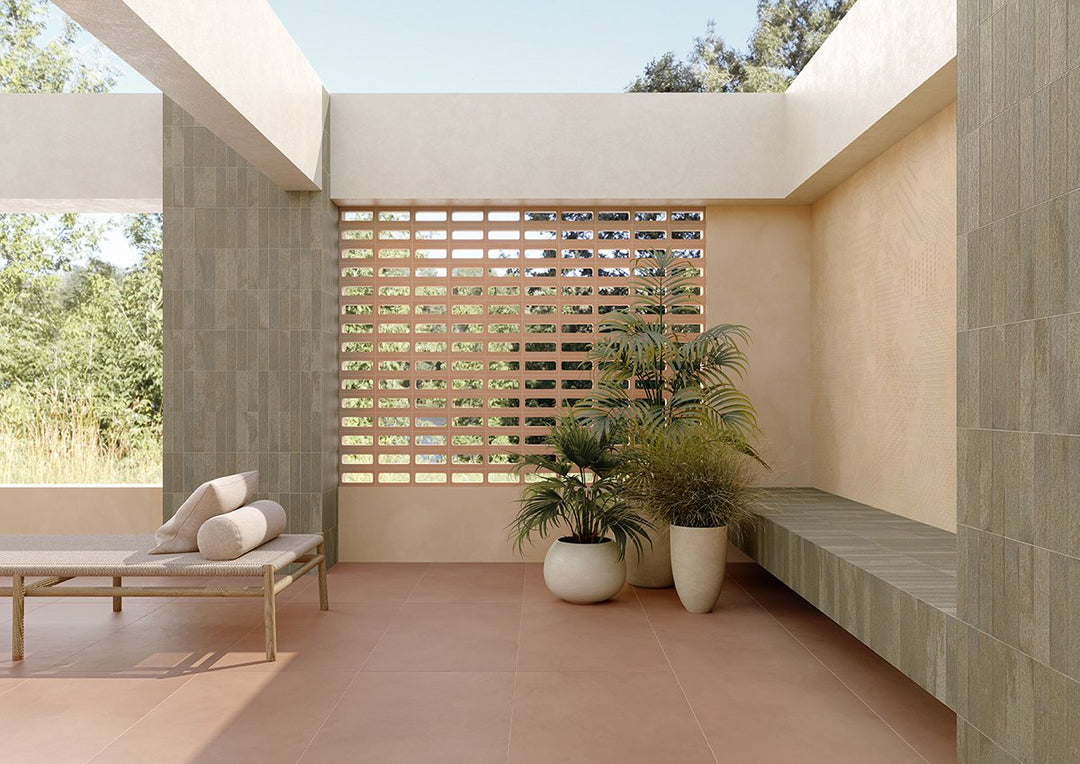 Italian Terracotta Arialuce Asole Naturale Lattice Tile