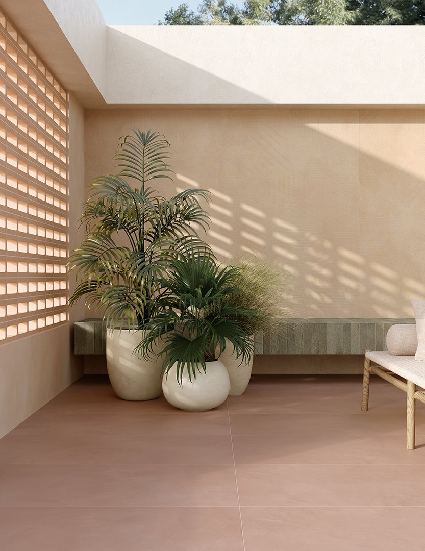 Italian Terracotta Arialuce Asole Naturale Lattice Tile