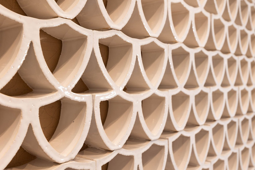 Italian Terracotta Arialuce Curve Naturale Lattice Tile