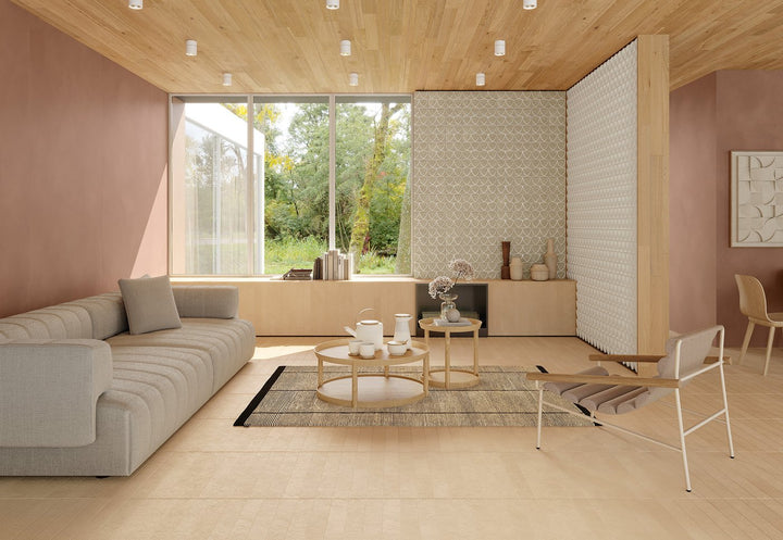 Italian Terracotta Arialuce Curve Bianco Gloss - Indent