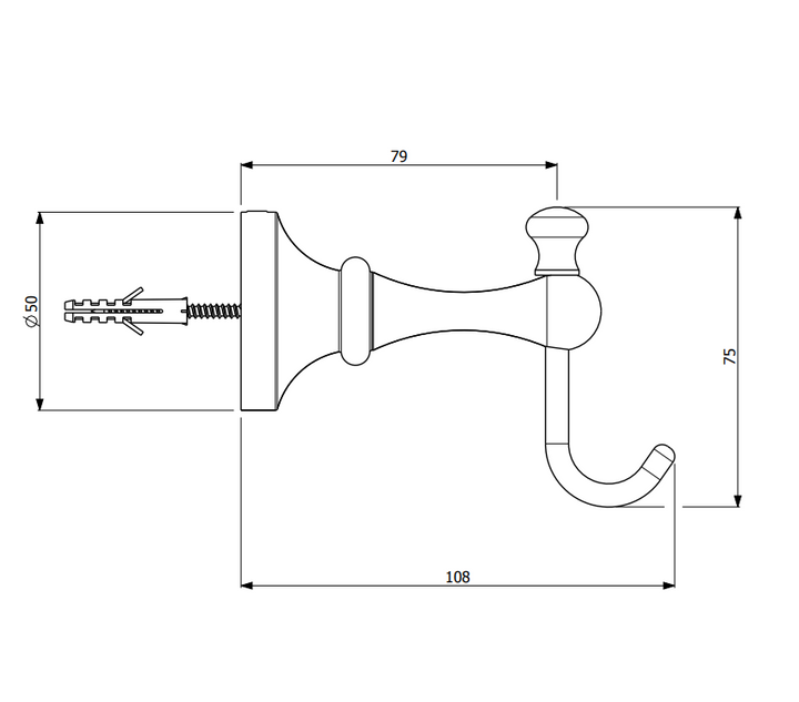 Armando Vicario Provincial Robe Hook