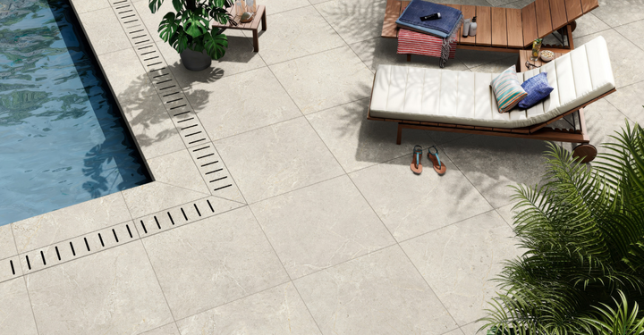 Athens Collection Blanco Porcelain Tiles, Paver & Mosaic