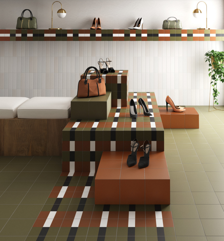 Bauhome Series Spanish Floor & Wall Cement Look Tile