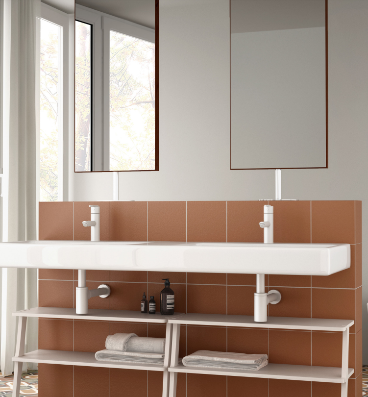 Bauhome Series Spanish Floor & Wall Cement Look Tile