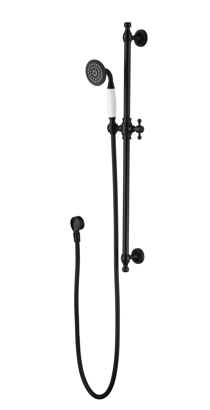 Modern National Bordeaux Shower On Rail