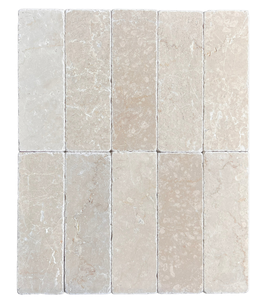 Botticino Stone Subway 200x65mm Tumbled